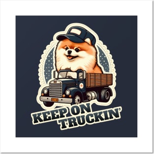 Pomeranian truck driver Posters and Art